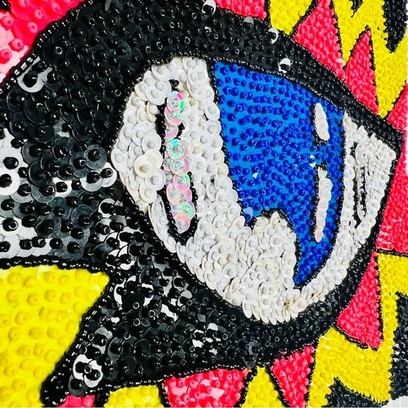 Discount Universe Trash TWO PIECE SET Sequin Beaded Festival Tube Top & Bottoms - Picture 4 of 13